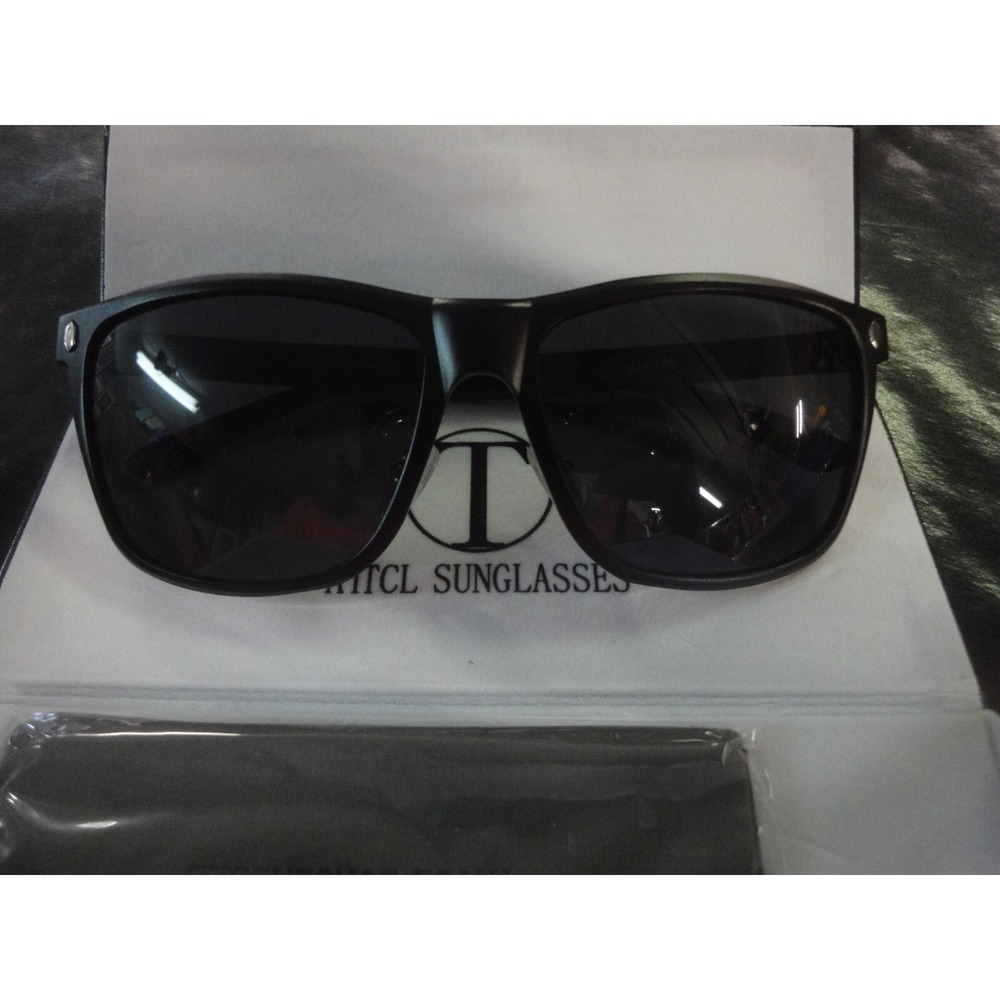 ATTCL sunglasses Italy design 7001 C1 57 14 135 black metal frame unisex w/ case
